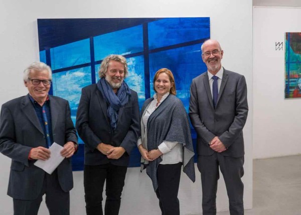 Kenneth Blom · Ruedi Meier gallery Owner.Yvonne Wirth Curator and Director.Thomas Hauff Norwegian Ambassador · 2017