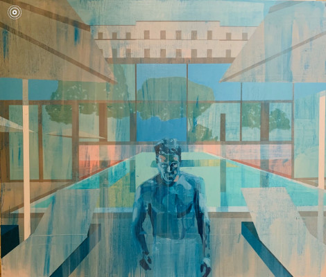 Kenneth Blom · the hotel · 2022 · 100 x 120 cm