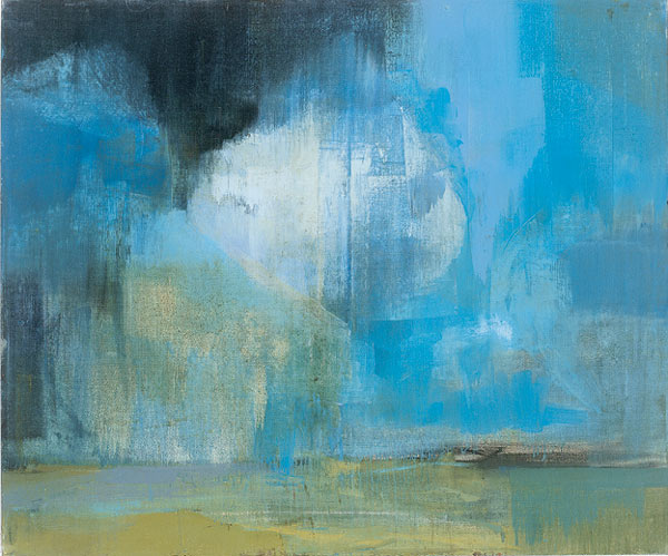 Kenneth Blom · paysage de l'Aube · 2001 · 100 x 120 cm